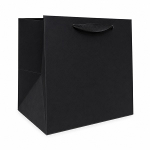 Pungă Cadou Lată 20x20x20 cm din Carton Premium, Culori Uni, Pungă pentru Cadouri Voluminoase, Set 12 Bucăți, KRM5398