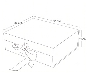 Cutie Cadou 33x25x12 cm Premium Pliabilă cu Închidere Magnetică – KRM5200 - Img 6