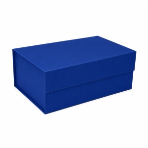Cutie Cadou Pliabilă 28.2x20.2x9.2cm cu Închidere Magnetică, Carton Tare Superior, Albastru KRM5205
