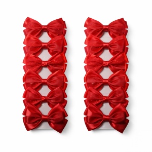 Fundă Păr pe Elastic Roșii 12/set KRM5627 - Img 2