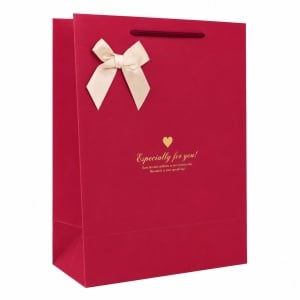 Pungă Cadou 26x12x32 cm din Carton Premium cu Fundă și Șnur Textil, Set 12 Bucăți, Pungi Cadou Elegante Angro – Cod Produs: KRM3529