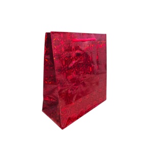 Pungi Cadou Holografice 18x17x7 cm, 12/set, Culori Mixte/set Karmiseé KRMP071 - Img 3