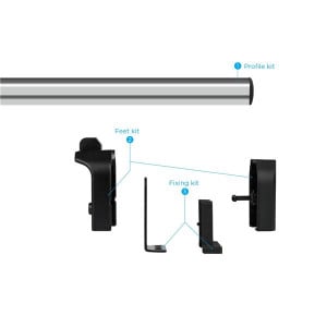 Bare transversale Peugeot Boxer I, model 1993-2006, L1,L2,L3 - H1,H2,H3, aluminiu, Menabo Professional - Img 4