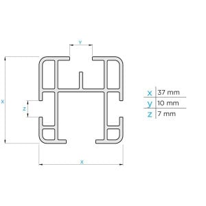 Bare transversale Peugeot Boxer I, model 1993-2006, L1,L2,L3 - H1,H2,H3, aluminiu, Menabo Professional - Img 5