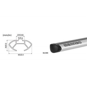 Bare transversale Menabo Delta Silver pentru BMW X3 (E83), 5 usi, model 2004-2010 - Img 6