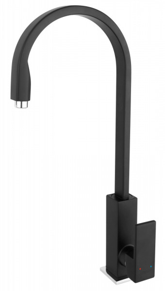Baterie bucatarie cu pipa inalta Ferro Zicco Black, BZI4BL