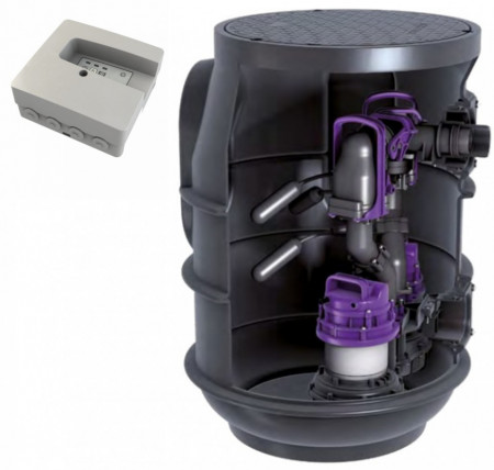 Kessel Aqualift F Basic Duo Tronic Statie de pompare cu instalare subterana, 2 pompe cu panou de comanda