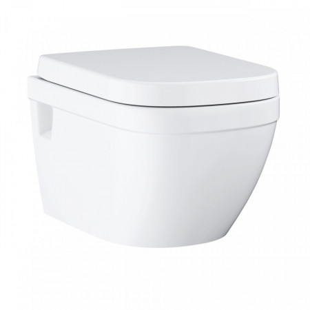 Vas wc suspendat Euro Ceramic Rimless Grohe cu capac soft close