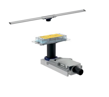 Set rigola de dus CleanLine, inaltime montaj sifon 6,5-9 cm si capac CleanLine20 lungime 30-90 cm, finisaj otel inoxidabil slefuit/lustruit