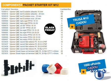 Uponor Starter kit Q&E M12 PN6