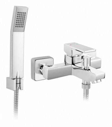 Baterie cada dus Ferro Zicco, set de dus inclus, crom