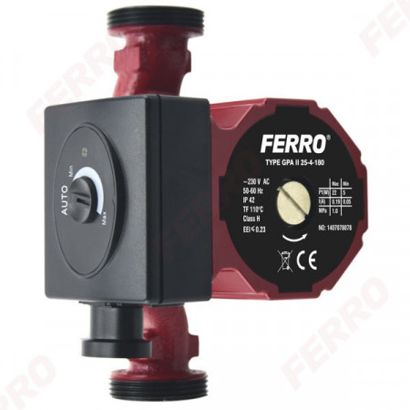 Pompa recirculare Ferro clasa A GPA II 25-40/180