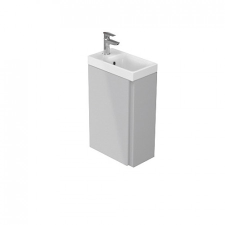 Set mobilier cu lavoar Cersanit Moduo, 40 cm gri