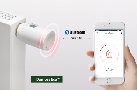 Cap termostatic Danfoss Eco cu programare Bluetooth