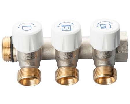 Distribuitor modular alama Heko 3/4”x3/4" eurokonus cu robineti