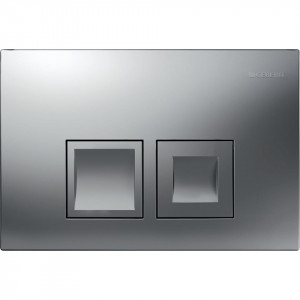 Clapeta de actionare Geberit Delta50 pentru spalare cu doua volume de apa crom mat 115.135.46.1