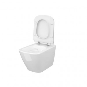 Vas wc suspendat cu capac Cersanit City Square Clean On - Img 2