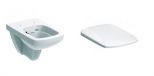 500.275.01.1+500.334.01.1 Vas wc suspendat Geberit Selnova Square Rimfree cu capac inchidere lenta