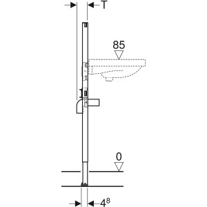 Rama lavoar geberit 112cm sch2