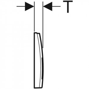 geberit  delta50 clapeta schita 