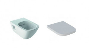 Set vas wc suspendat Selnova Square cu capac soft close 