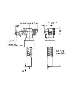 Valva de umplere Rapid SL Grohe - Img 2