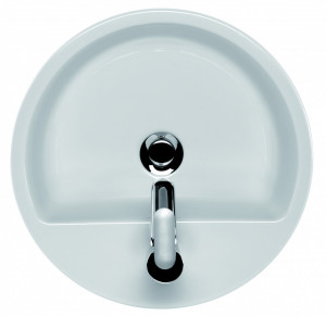 Lavoar pe blat Cersanit Caspia rotund, 44 cm - Img 3