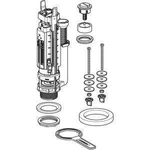 Valva de golire cu doua volume de apa Geberit TIP290 d40 - Img 2