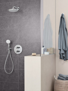 Brat de dus cu palarie fixa Grohe Tempesta 210, crom - Img 3