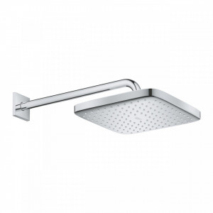 Brat de dus cu palarie fixa Grohe Tempesta Cube 250, crom - Img 2