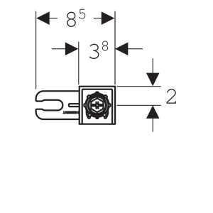 Set de fixare pentru rame Duofix Geberit - Img 2