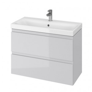 Set mobilier cu lavoar Cersanit Moduo Slim, 80 cm gri DSM  S801-224