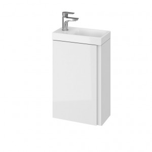 Set mobilier cu lavoar Cersanit Moduo, 40 cm alb DSM - Img 2
