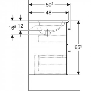 mobilier selnova geberit 60 cm 