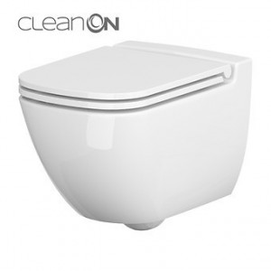 k701-103 vas wc suspendat caspia cleanon cersanit cu capac soft close 