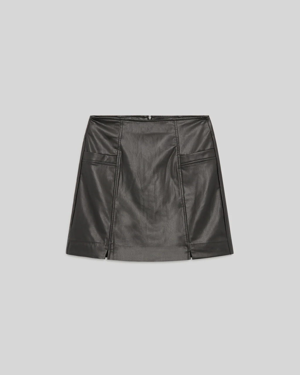 Fusta dama EDC din piele ecologica negru - 2 | YEO