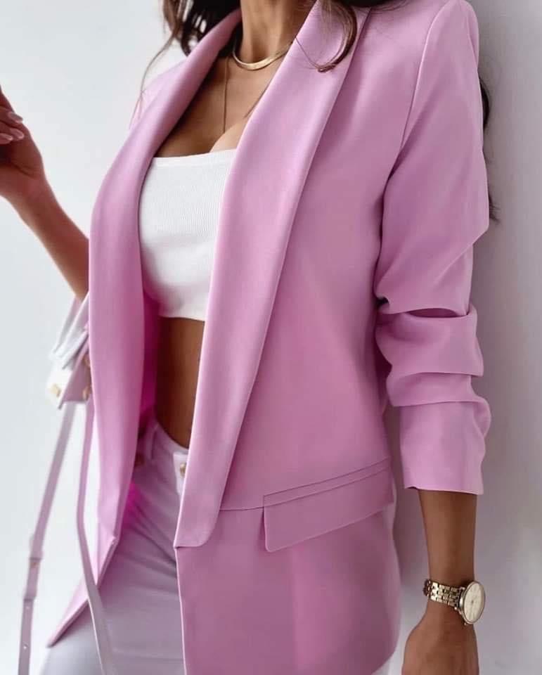 Sacou Dama Elegant Onesize Cambrat Roz