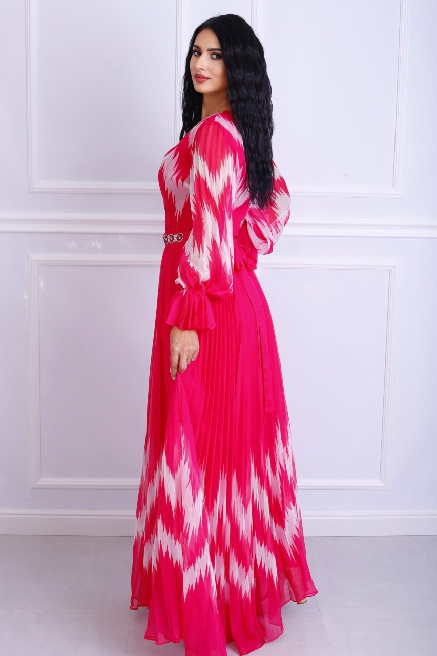 Rochie dama eleganta Romina pe roz - 1 | YEO