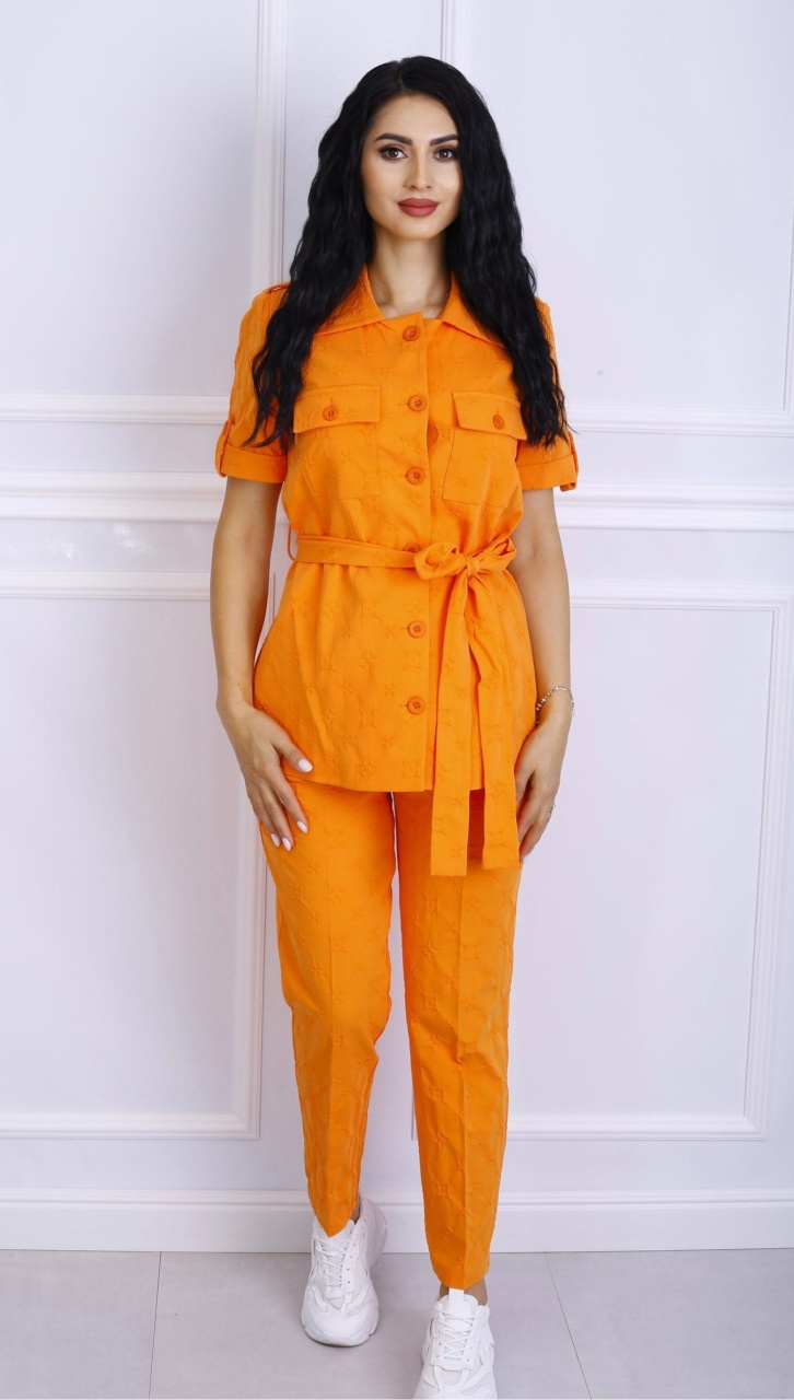 Compleu dama casual cu maneca scurta
