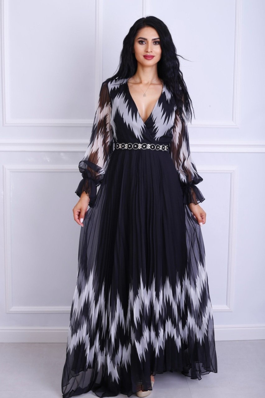Rochie dama eleganta Romina Neagra pentru evenimente formale și ocazii speciale
