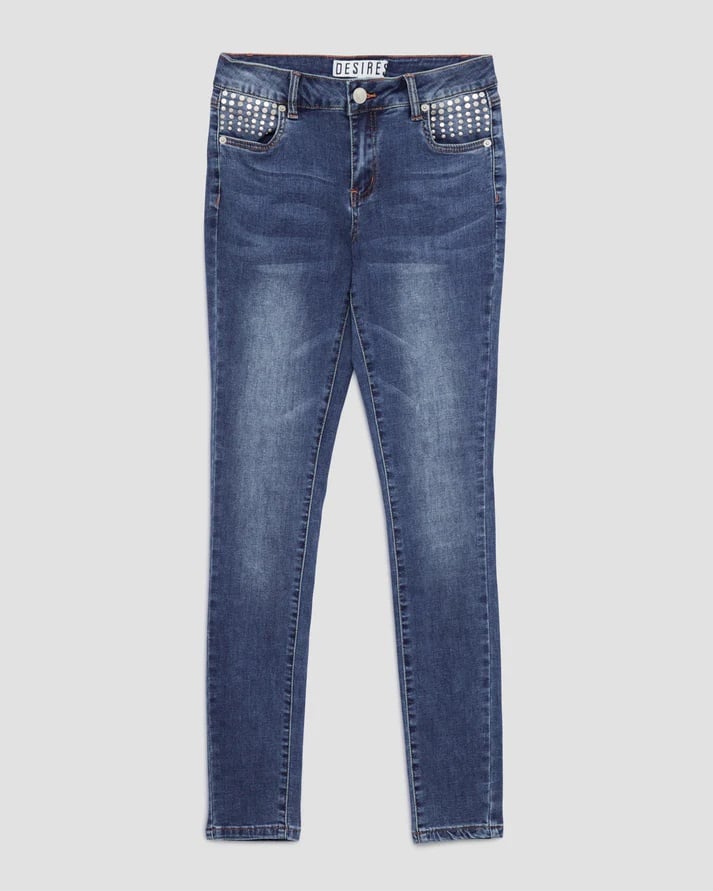 Blugi dama BREAL skinny fit albastru - 3 | YEO