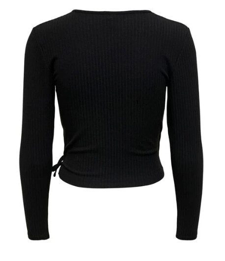 Bluza dama EMMA decoltata negru - 2 | YEO