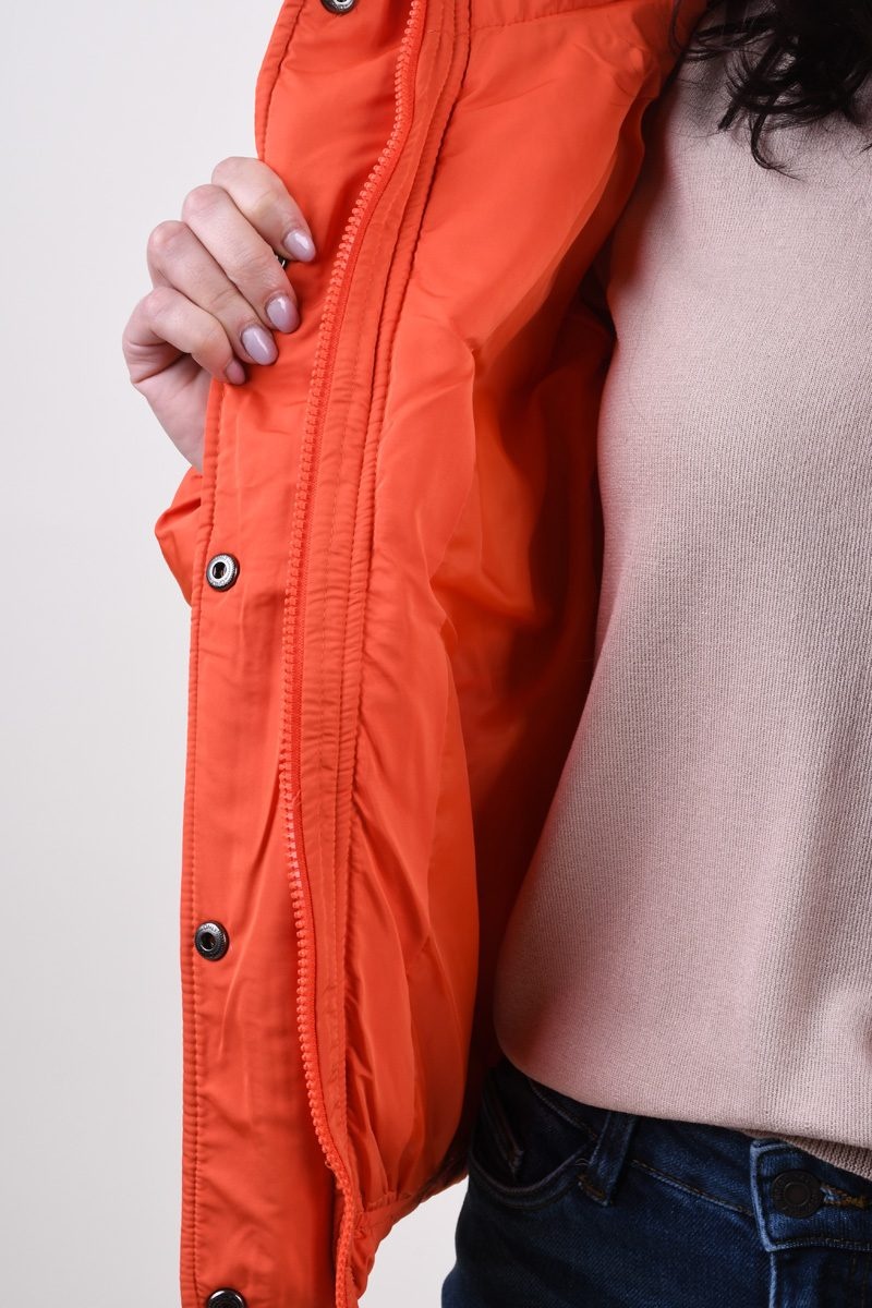 Geaca Dama Only Cool Puffer Orange - 3 | YEO