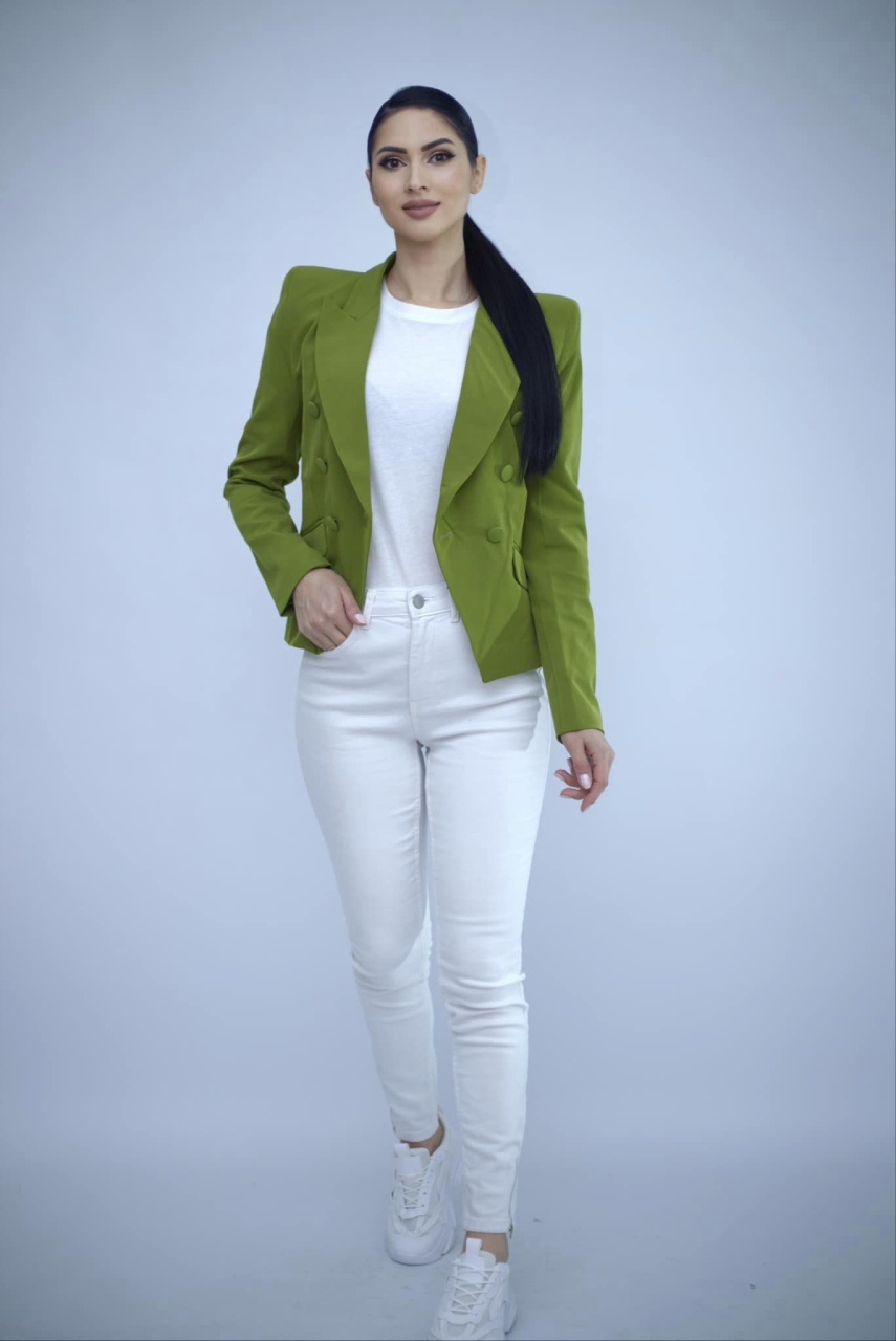 Sacou dama KING&KLOWNS cambrat verde olive - 1 | YEO