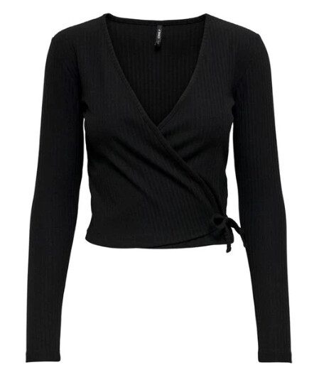 Bluza dama EMMA decoltata negru - 3 | YEO