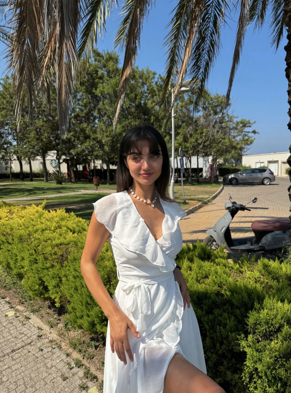 Rochie ALESSIA cu volane si cordon in talie - 1 | YEO