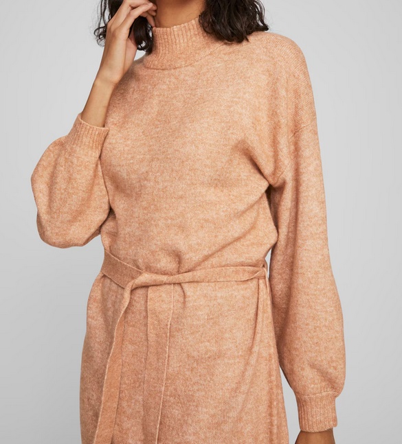 Rochie dama tricotata VILA About you collection pe Maro Caramel - 1 | YEO
