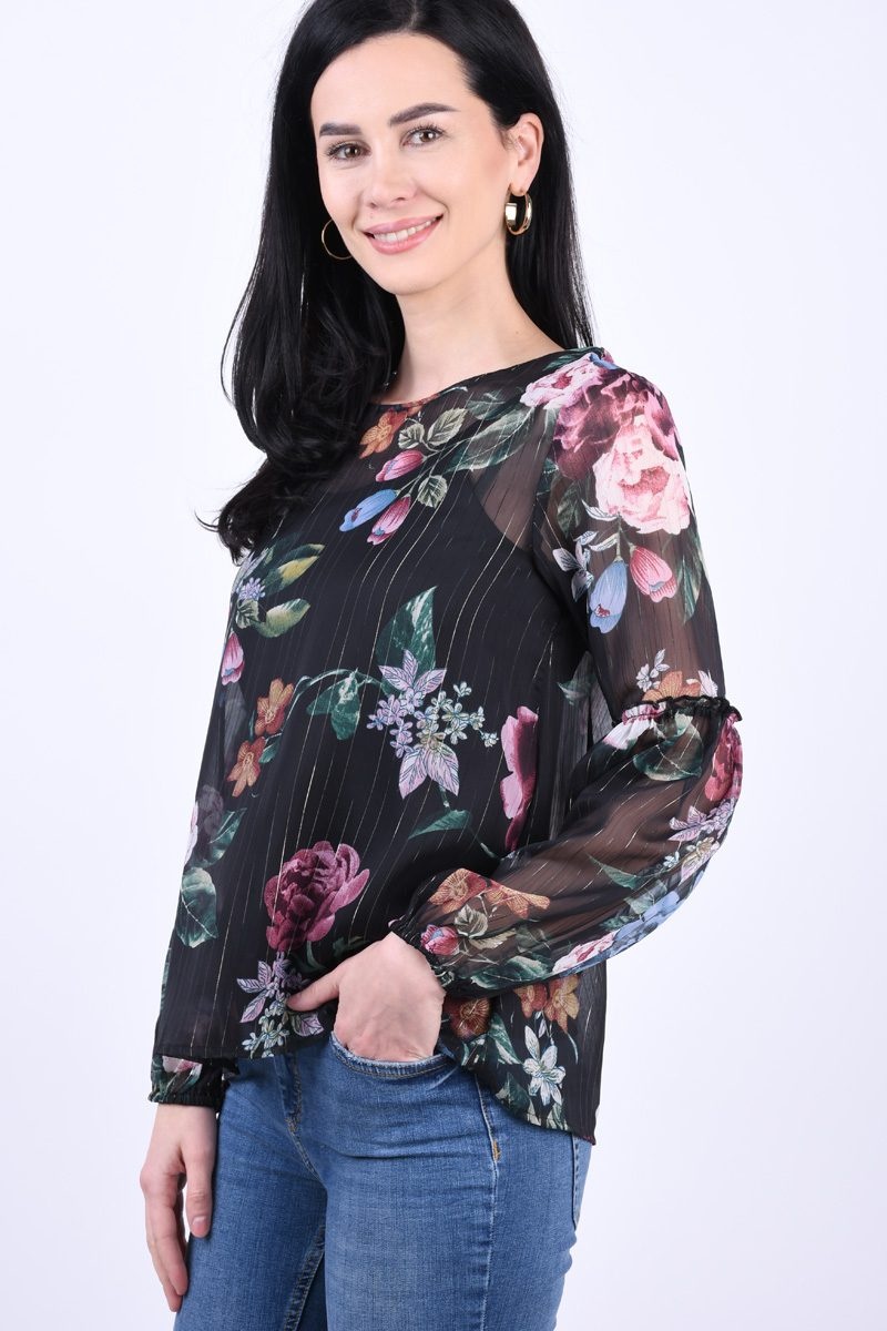 Bluza dama OBJECT cu imprimeu floral - 1 | YEO