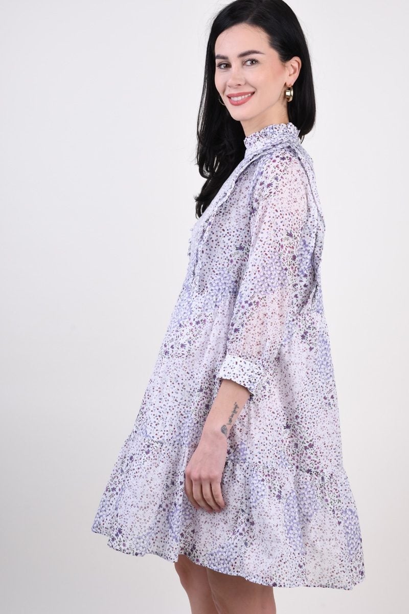 Rochie dama Vero Moda alba cu imprimeu floral - 1 | YEO