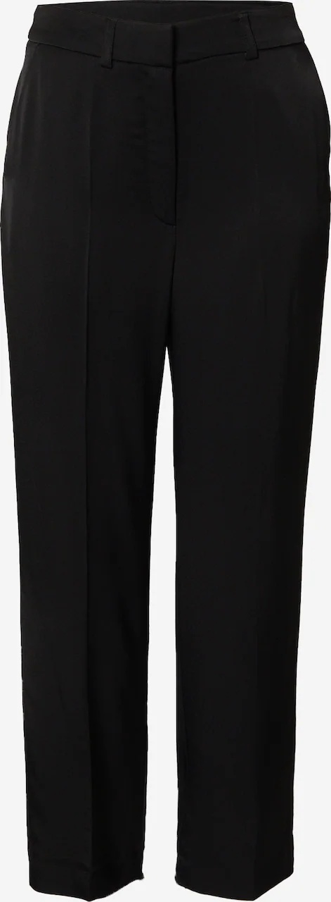 Pantaloni dama Largi cu dunga Maggie\'A LOT LESS pe Negru - 3 | YEO